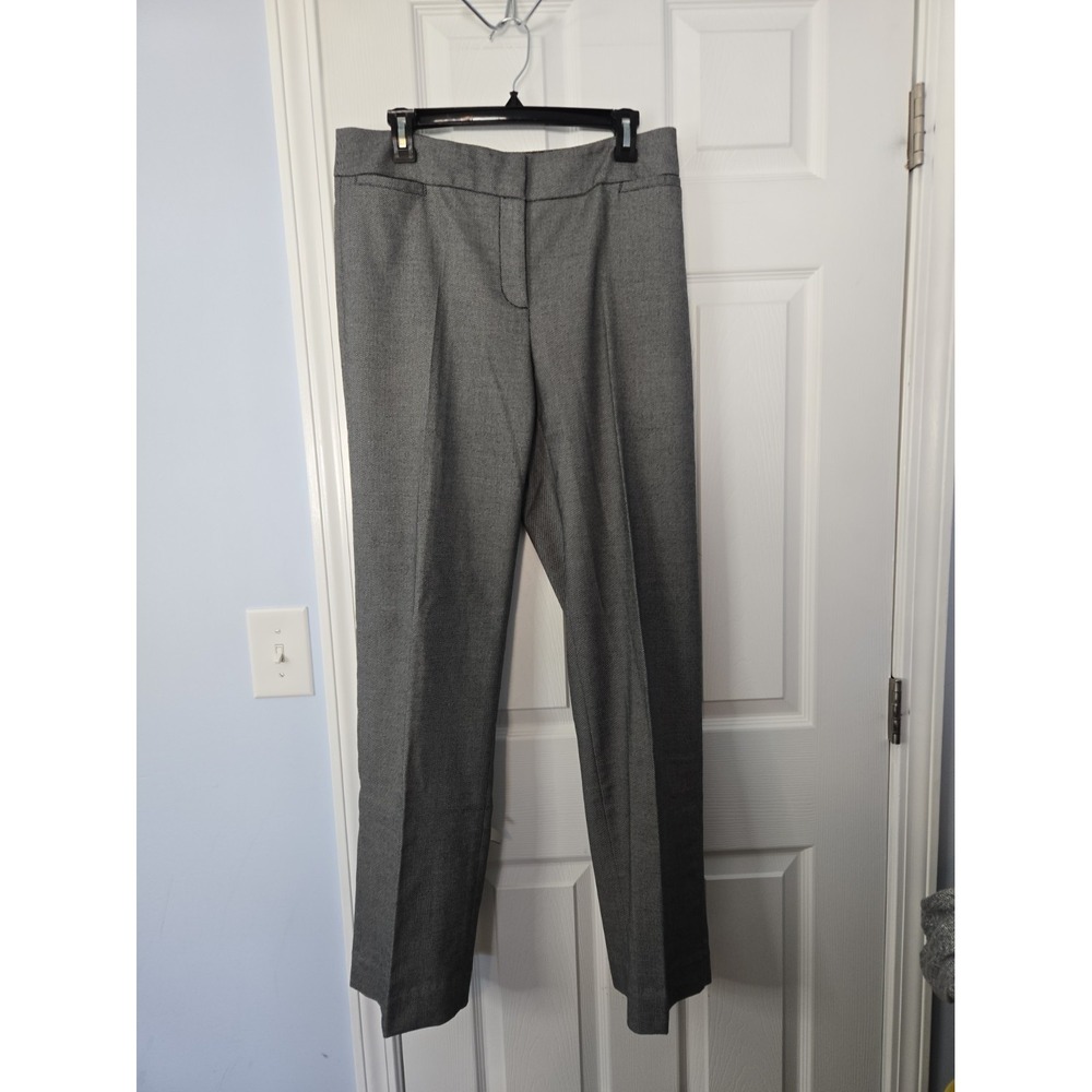 Liz Claiborne Audra Womans Pants Size 10 X 33 Grey Tweed